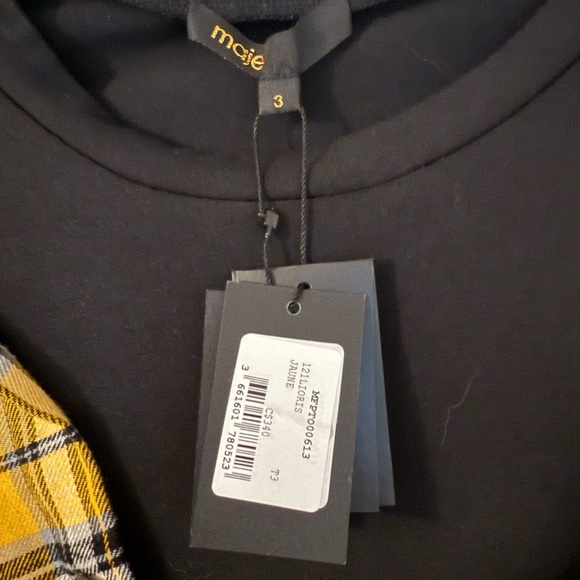Women’s Maje asymmetric off-shoulder button shirt - Picture 2 of 3